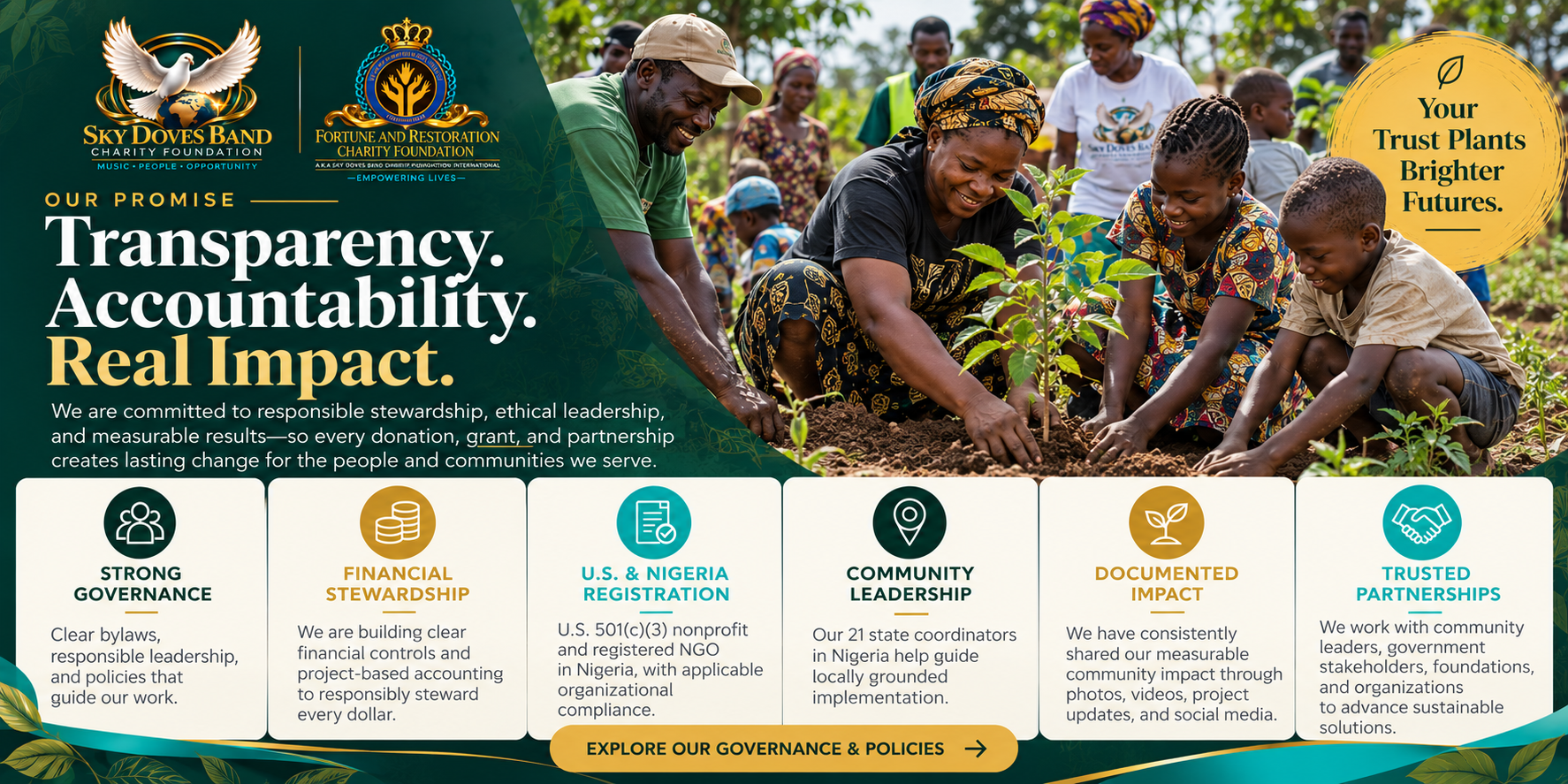 Our Governance & Accountability — Transparency, Accountability, Real Impact